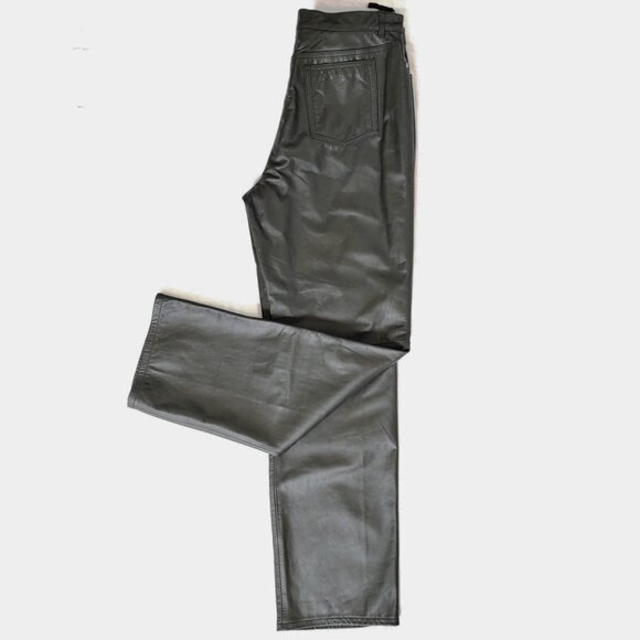 Vintage New W/ Tags NINE WEST Leather Size L/ 12 black - Picture 1 of 11